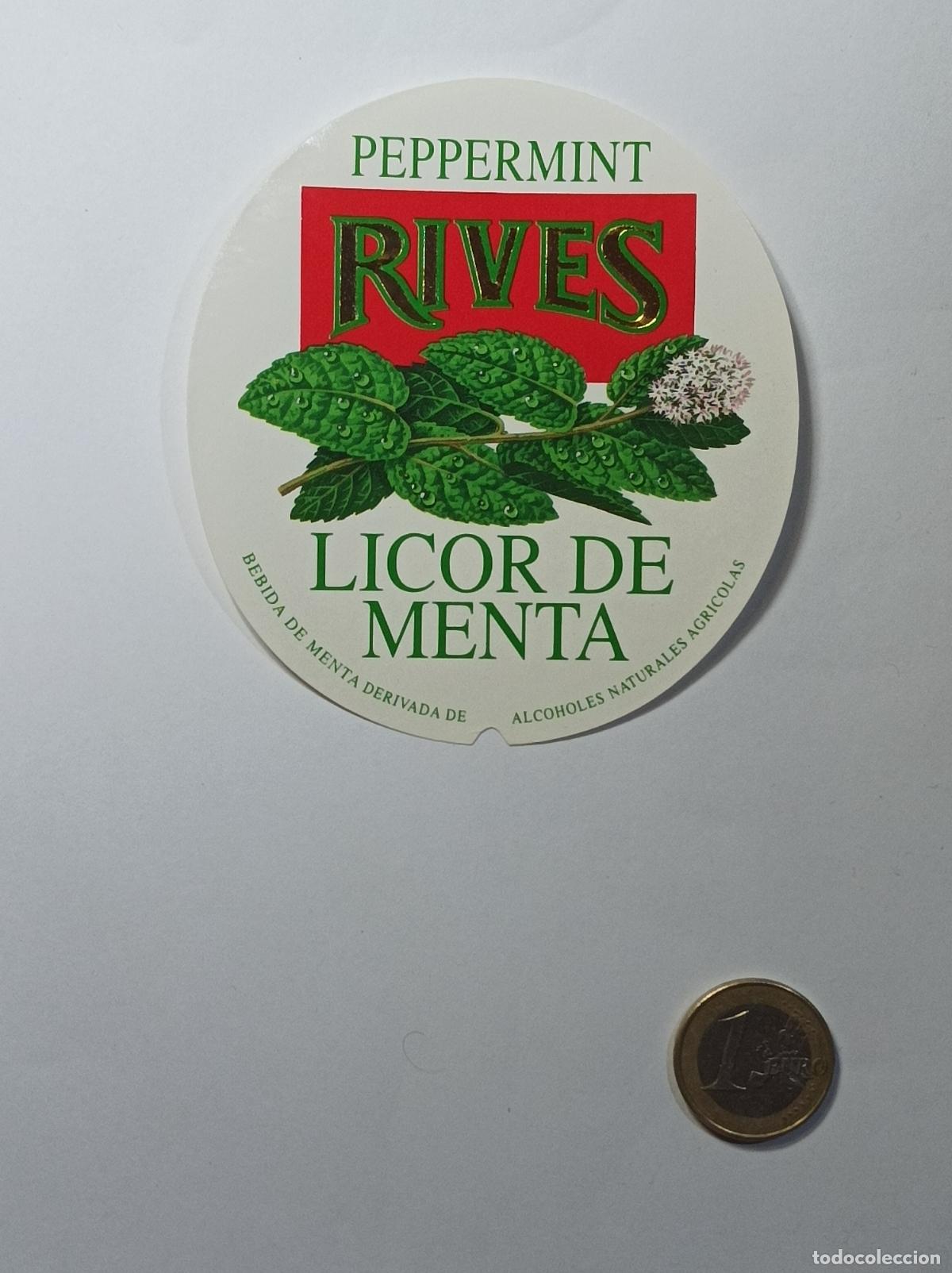 Etichette antiche: LICOR DE MENTA. ETIQUETA ANTIGUA LICOR. SIN PEGAR.