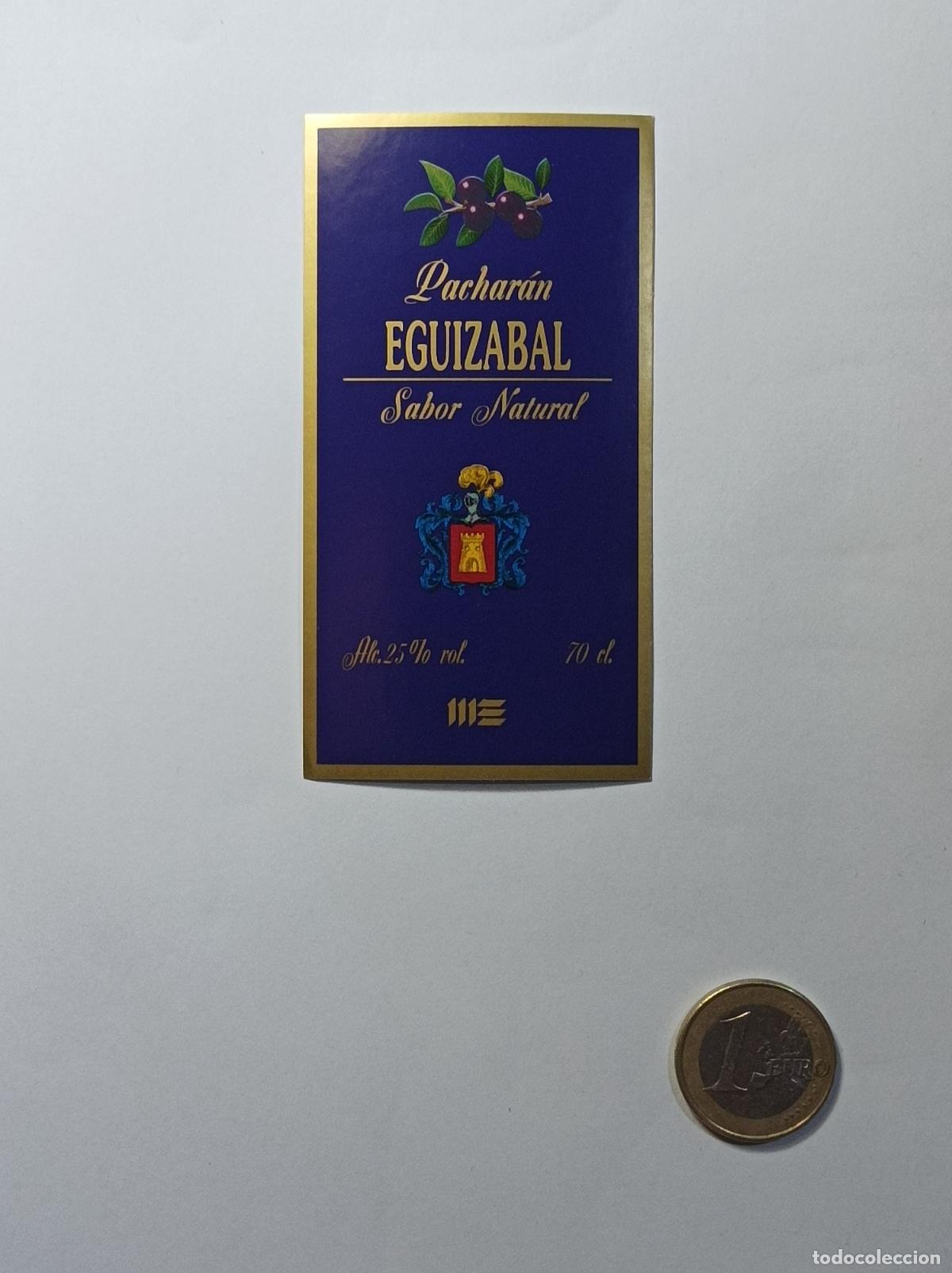 Etichette antiche: PACHARAN EGUIZABAL. ETIQUETA ANTIGUA LICOR. SIN PEGAR.