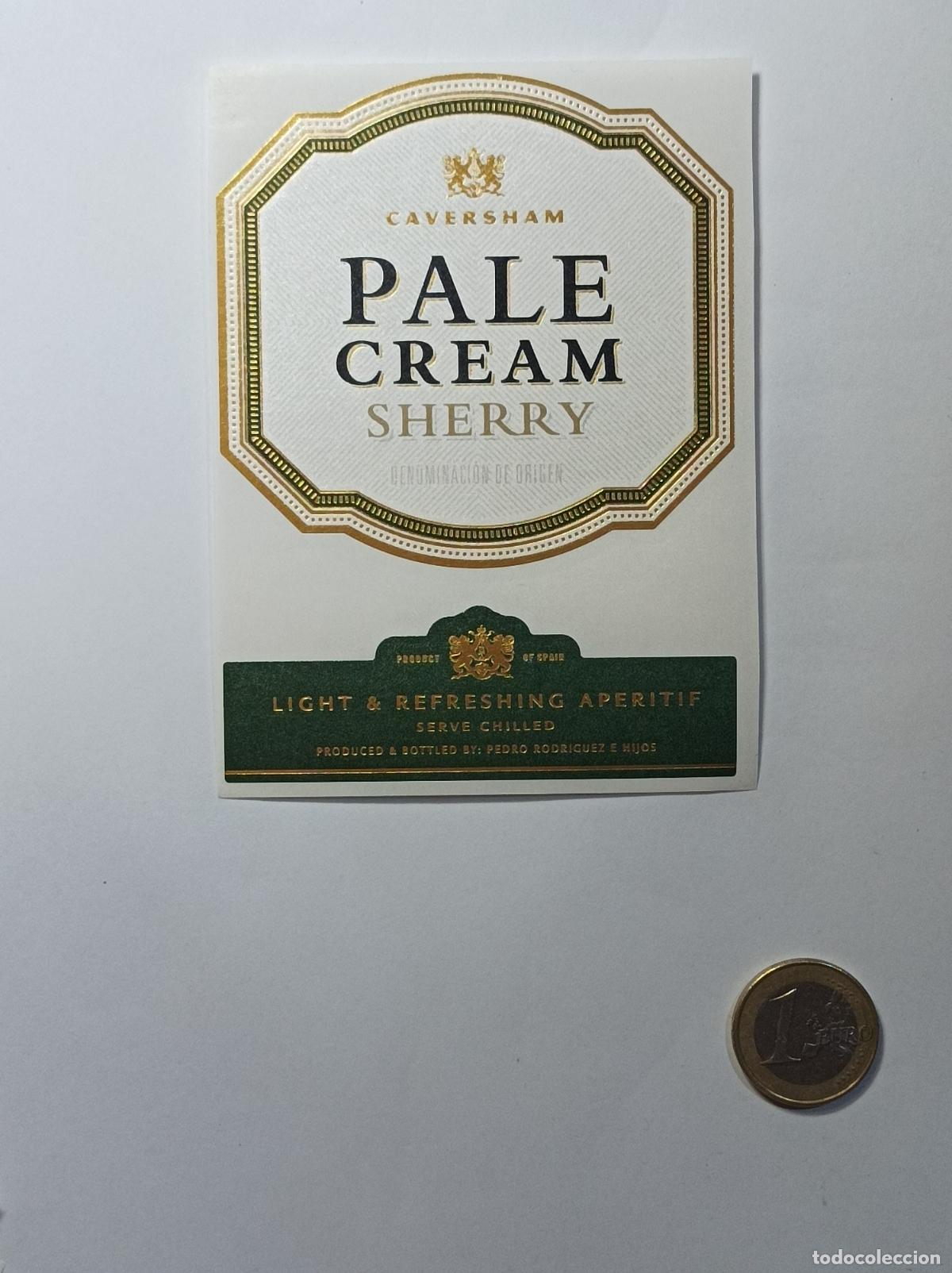 Etichette antiche: PALE CREAM CAVERSHAM. ETIQUETA ANTIGUA LICOR. SIN PEGAR.