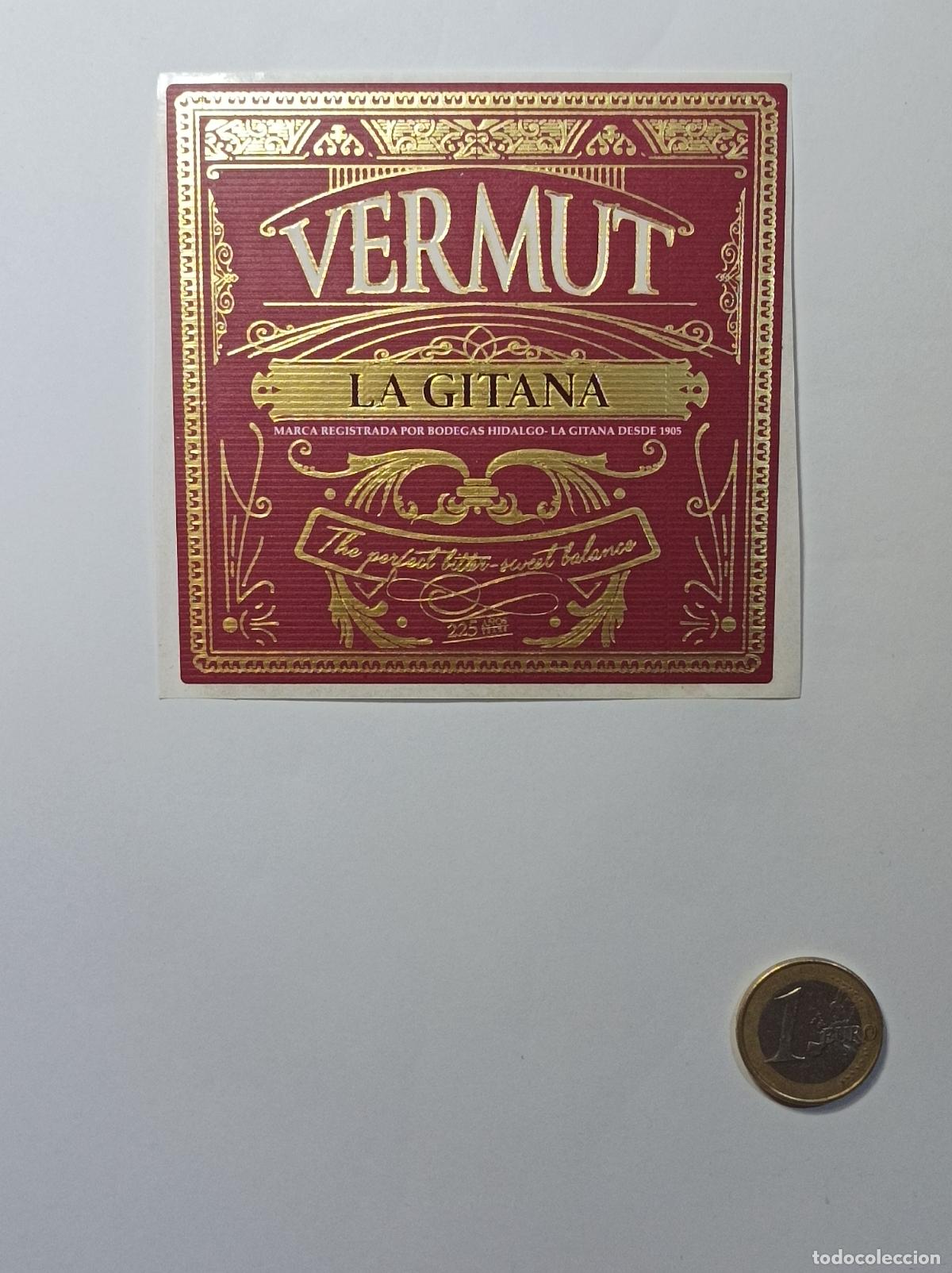 Etichette antiche: VERMUT LA GITANA. ETIQUETA ANTIGUA LICOR. SIN PEGAR.