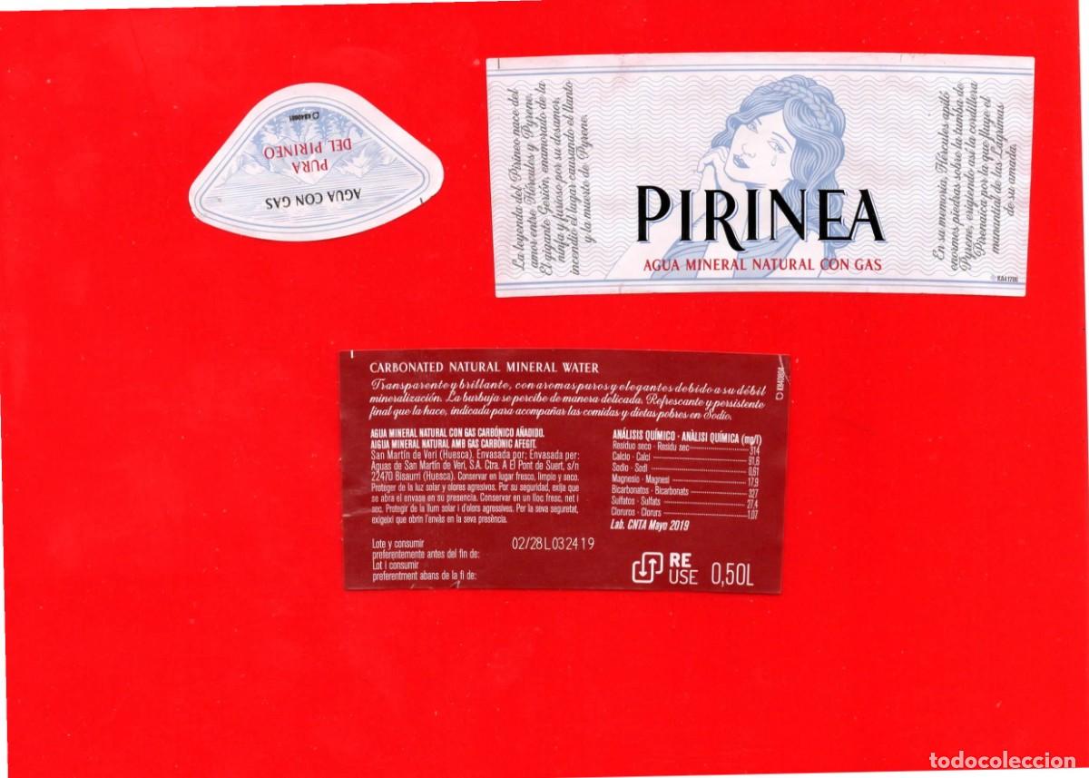 Etiquetas antiguas: ETIQUETA Agua PIRINEA