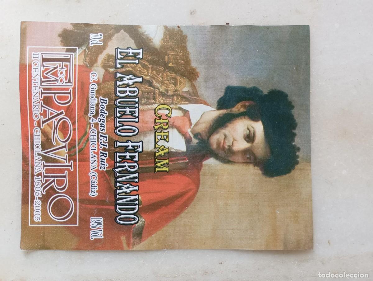 Etiquetas antiguas: Etiqueta torero Chiclana paquiro