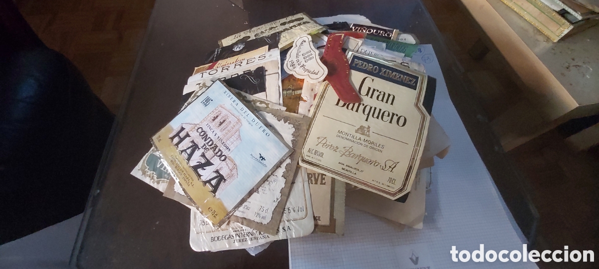 Etiquetas antiguas: 73 ETIQUETAS DE VINO A&Ntilde;OS 80-90