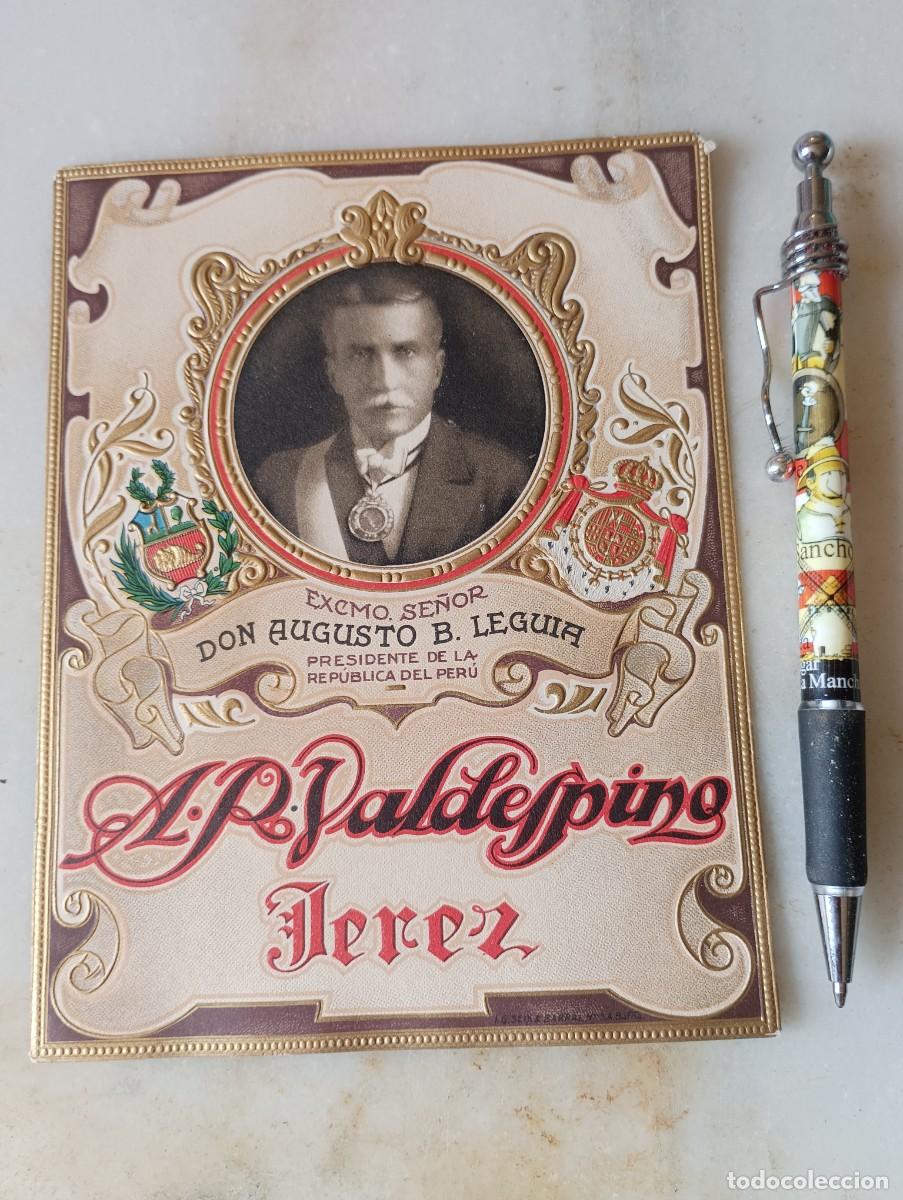 Etiquetas antiguas: Antigua etiqueta vino jerez a Per&uacute;