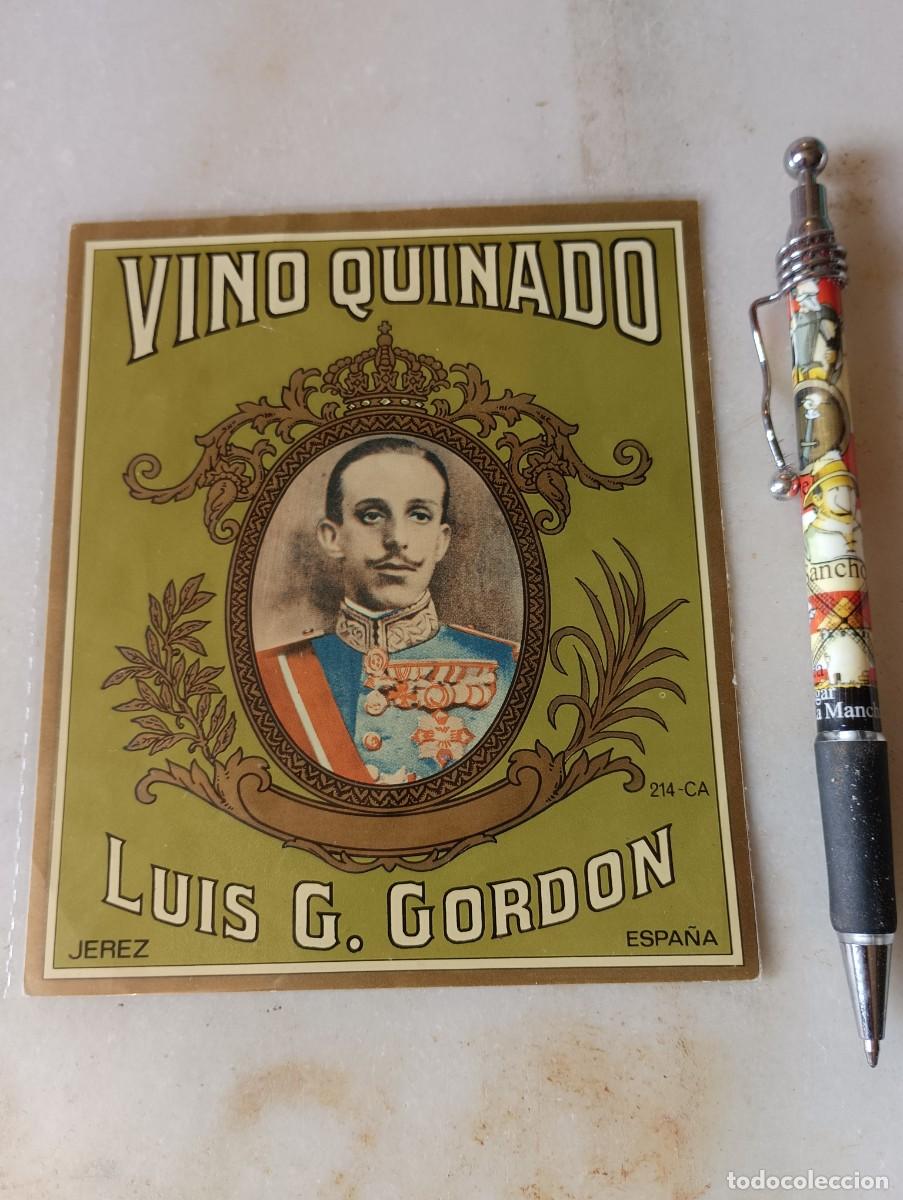 Etiquetas antiguas: Antigua etiquet jerez quina Alfonso XIII