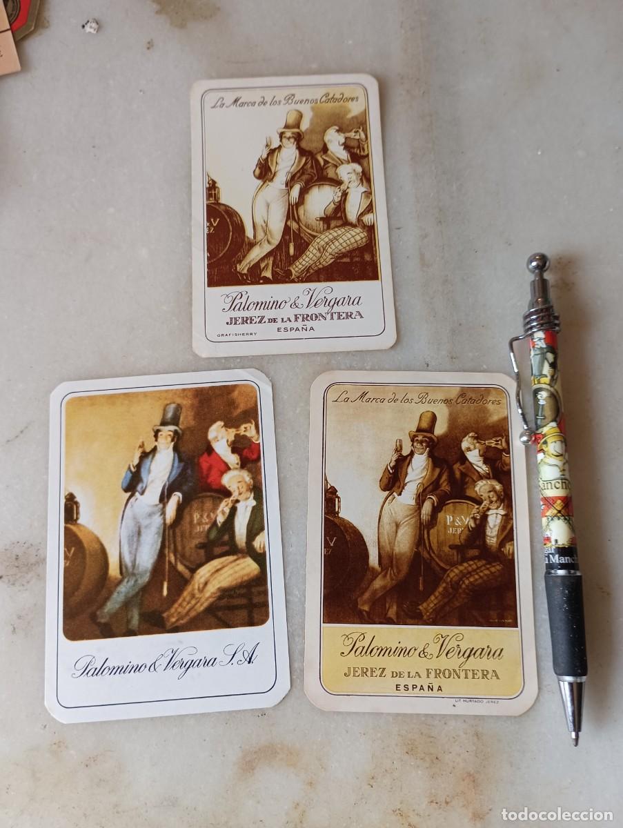Etiquetas antiguas: Lote tres etiquetas palomino y Vergara jerez de la frontera