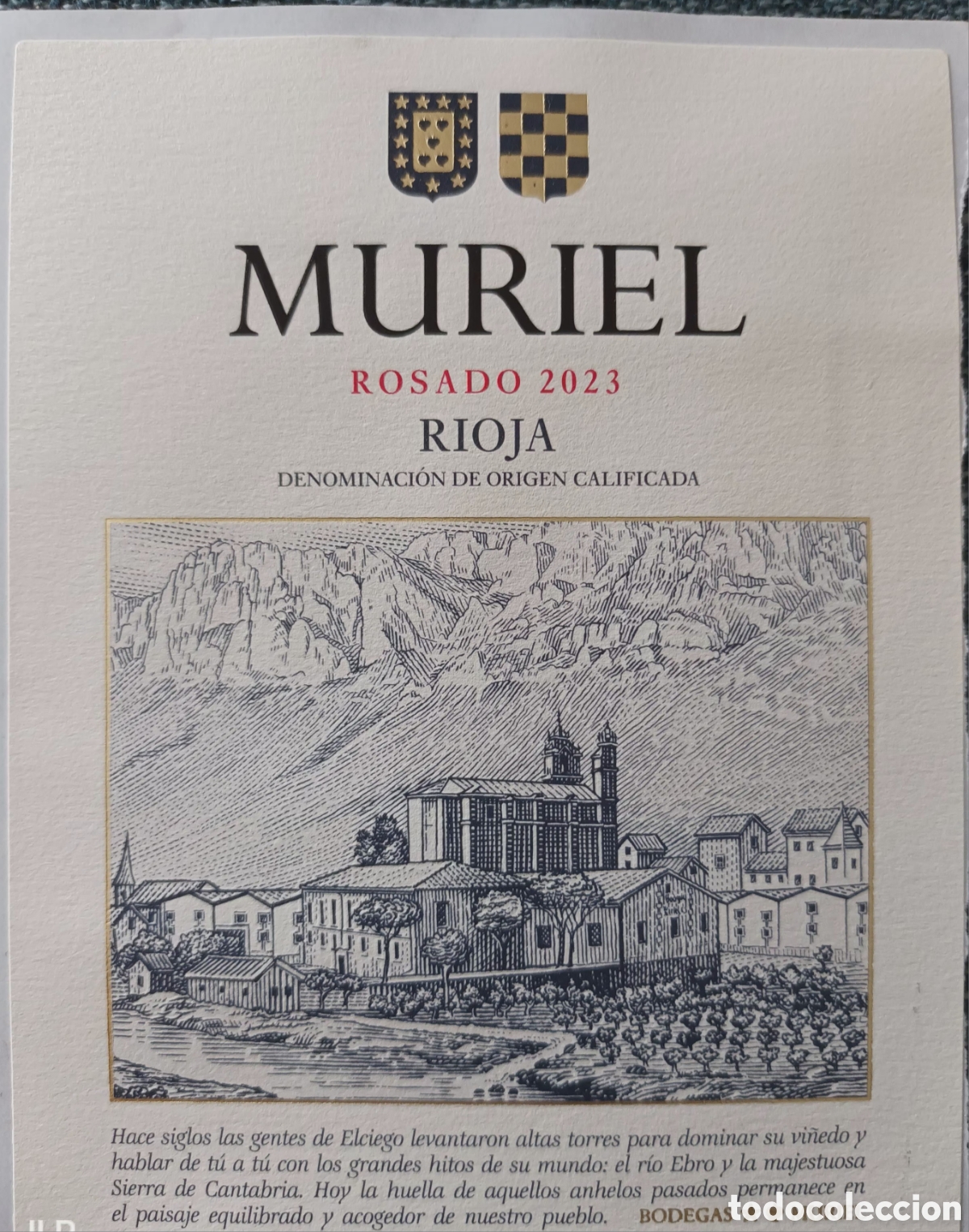 Etiquetas antiguas: ETIQUETA MURIEL ROSADO 23