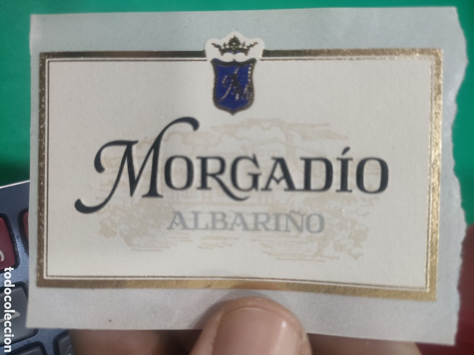Etiquetas antiguas: Etiqueta MORGADIO Albari&ntilde;o