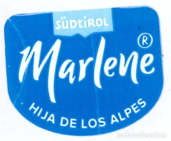 Etiquetas antiguas: ETIQUETA FRUTA - SUDTIROL - MARLENE - HIJA DE LOS ALPES