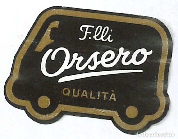 Etiquetas antiguas: ETIQUETA FRUTA - F.LLI - ORSERO - QUALITA