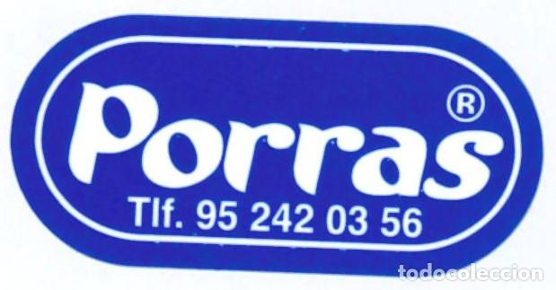 Etiquetas antiguas: ETIQUETA FRUTA - PORRAS - TELEFONO 952420356