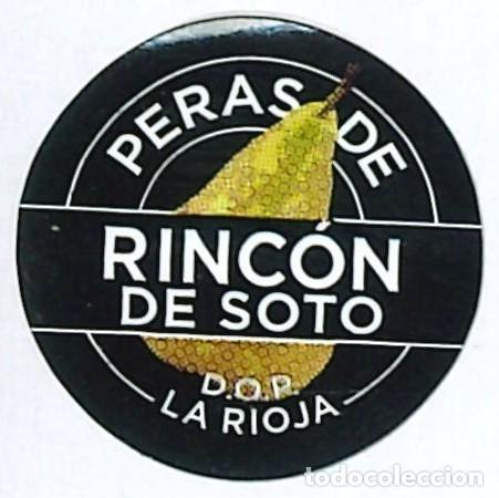 Etiquetas antiguas: ETIQUETA FRUTA - PERAS DE RINCON DE SOTO - D.O.P. LA RIOJA