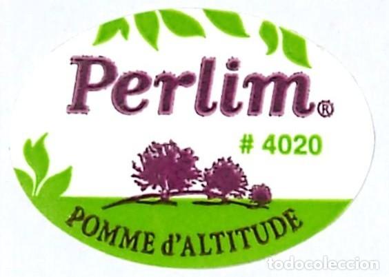 Etiquetas antiguas: ETIQUETA FRUTA - PERLIM 4020 - POMME D'ALTITUDE
