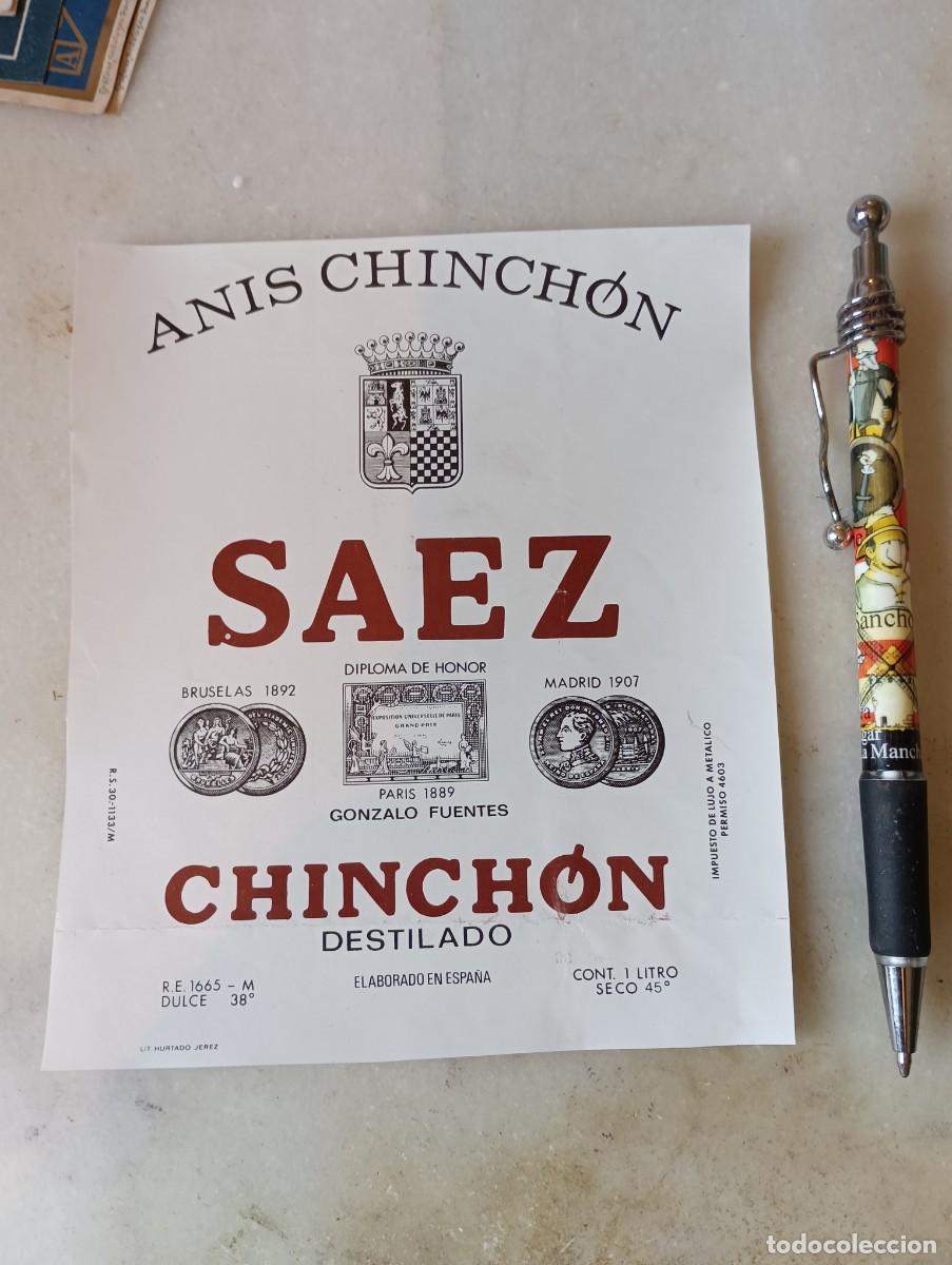 Etiquetas antiguas: Etiqueta anis Chinch&oacute;n - Foto 1