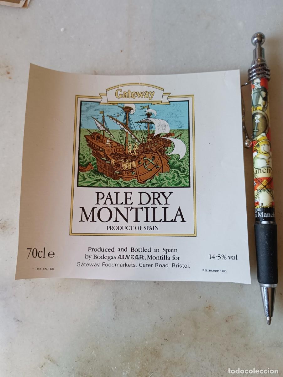 Etiquetas antiguas: Antiguo etiqueta montilla Alvear