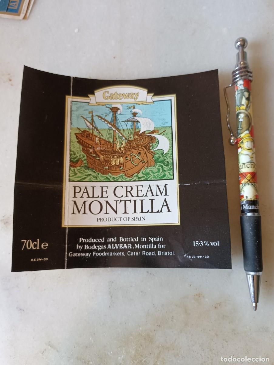 Etiquetas antiguas: Etiqueta vino montilla Alvear