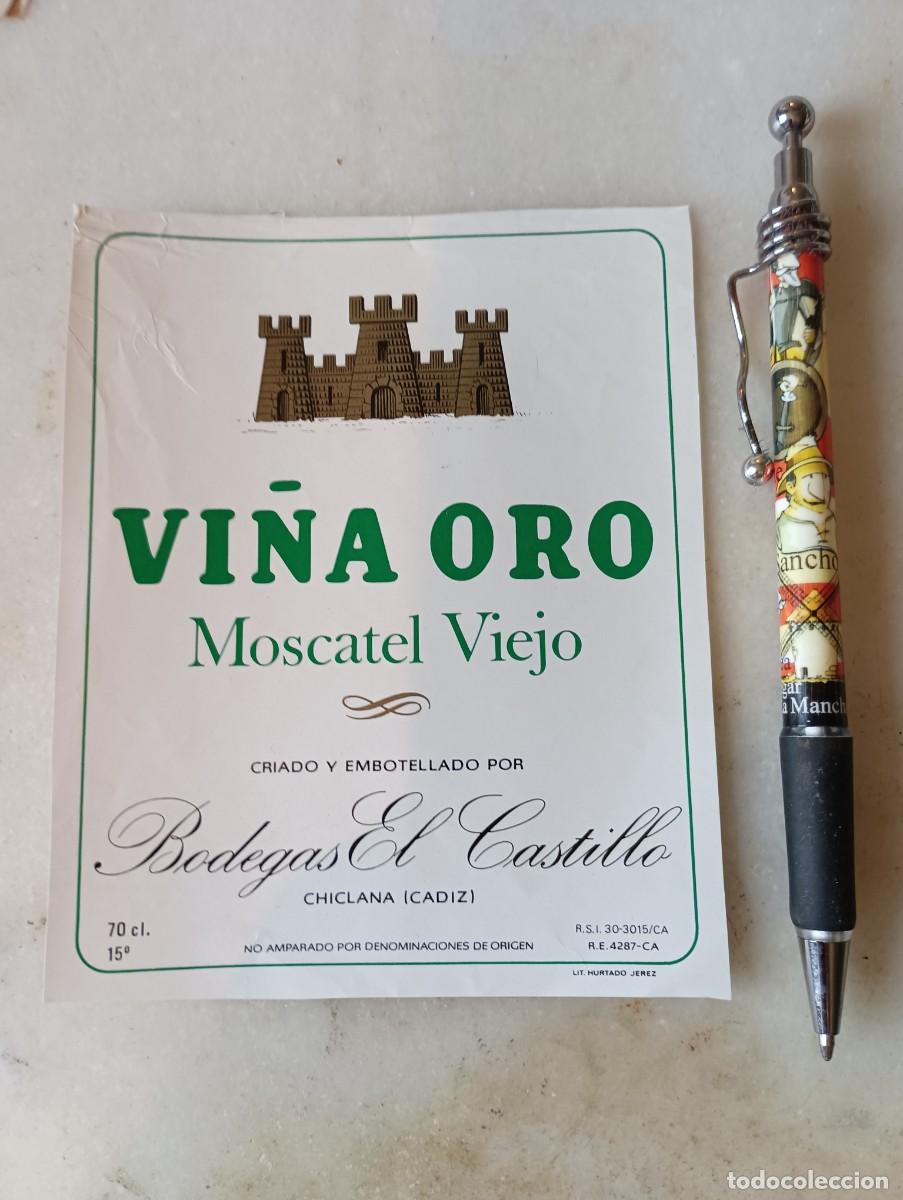 Etiquetas antiguas: Etiqueta vino Chiclana el castillo