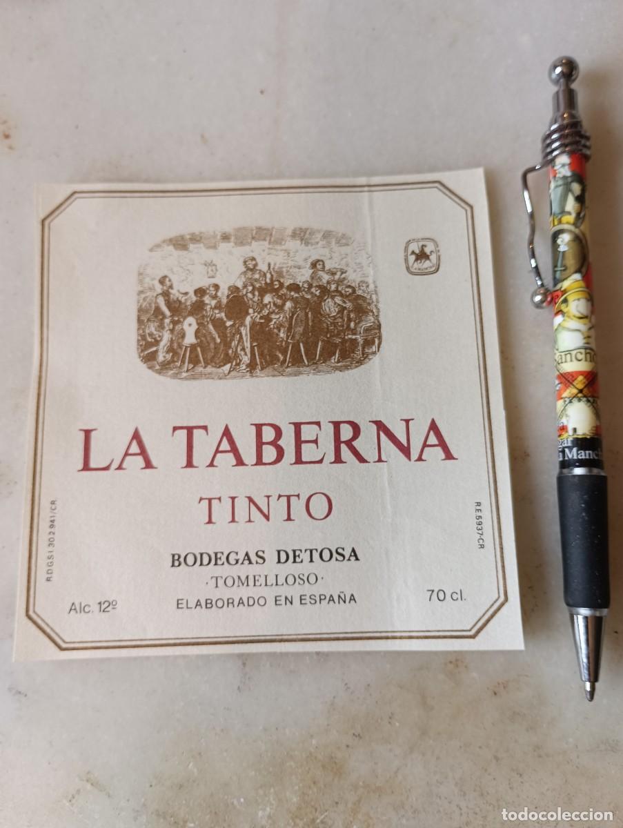 Etiquetas antiguas: Etiqueta vino tinto valdepe&ntilde;as