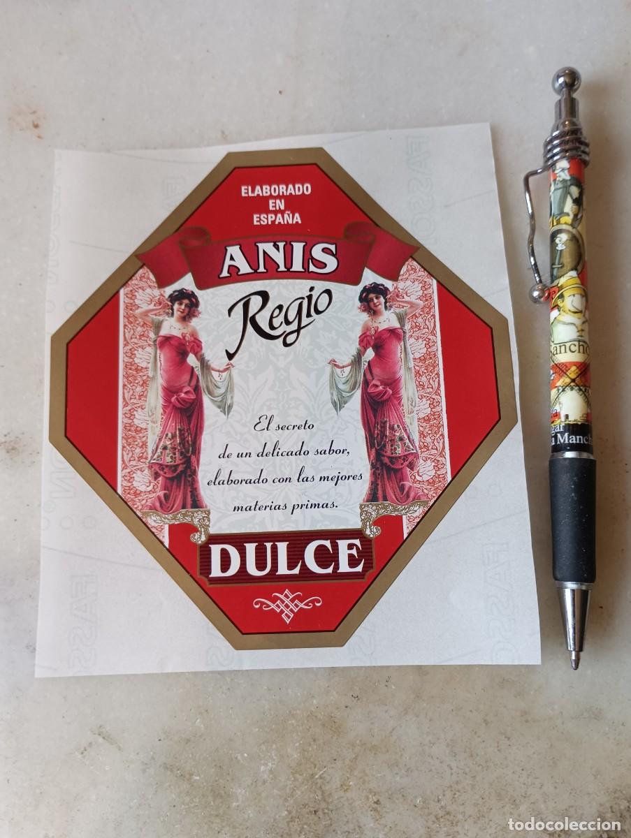 Etiquetas antiguas: Etiqueta anis Regio Rute