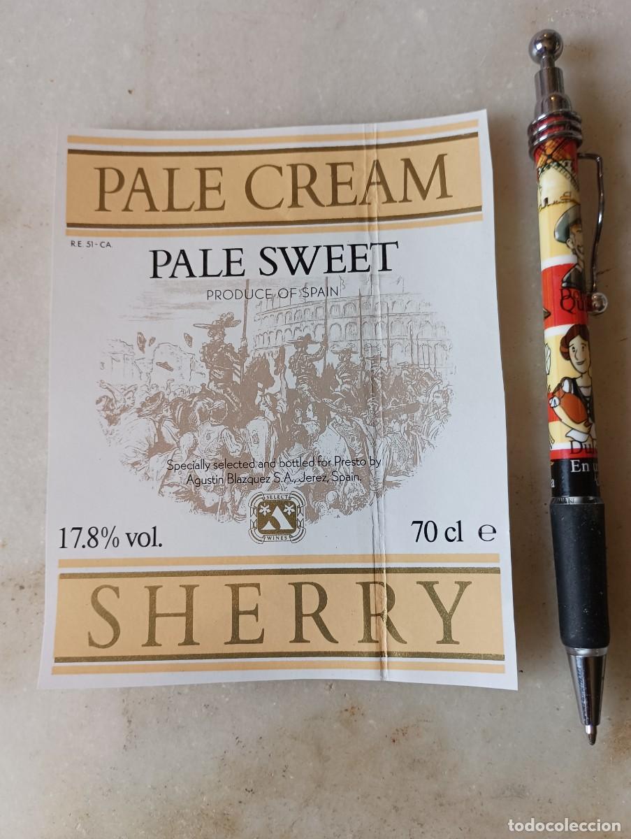 Etiquetas antiguas: Etiqueta vino jerez Agust&iacute;n Bl&aacute;zquez