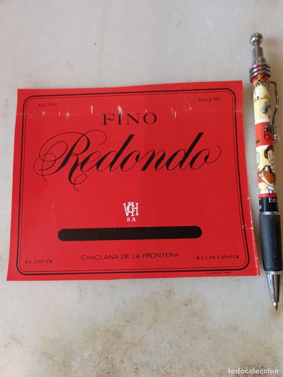 Etiquetas antiguas: Etiqueta fino redondo Chiclana