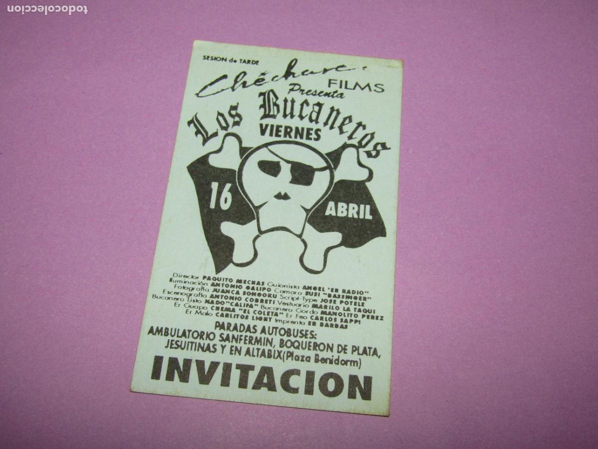 Etiquetas antiguas: Antigua Invitaci&oacute;n FLYER de la Discoteca Pub CHECHARE de ELCHE - A&ntilde;os 1990s.