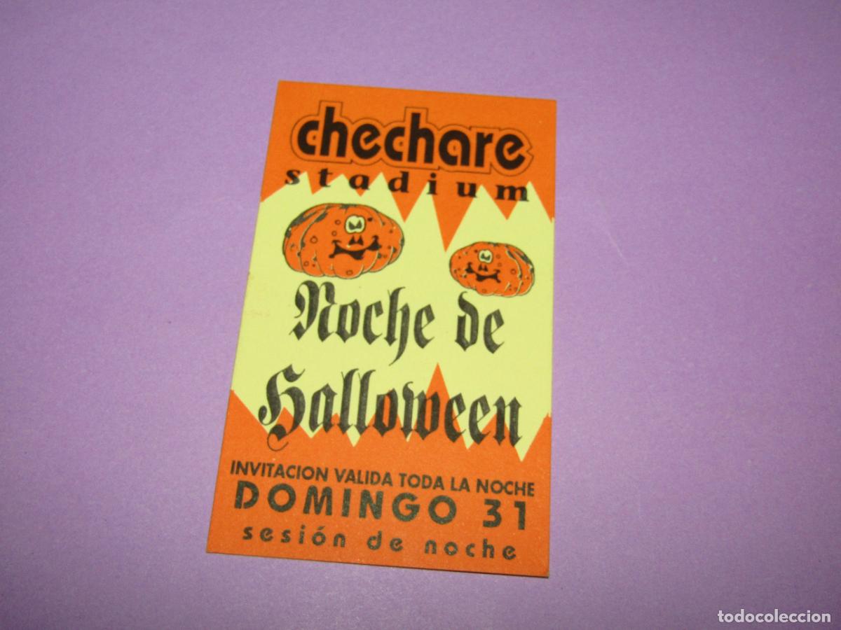 Etiquetas antiguas: Antigua Invitaci&oacute;n FLYER de la Discoteca Pub CHECHARE STADIUM de ELCHE - A&ntilde;os 1990s.