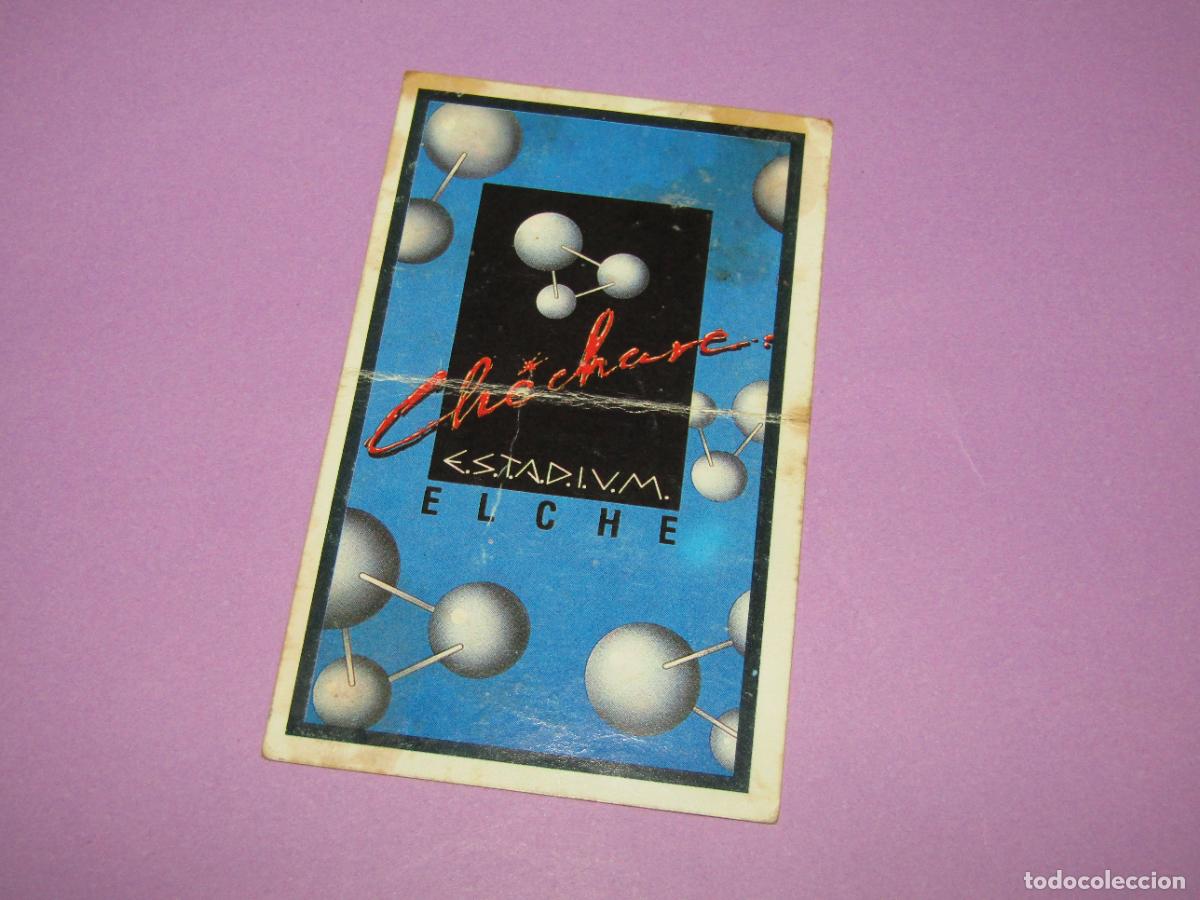 Etiquetas antiguas: Antigua Invitaci&oacute;n FLYER de la Discoteca Pub CHECHARE STADIUM de ELCHE - A&ntilde;o 1990s.