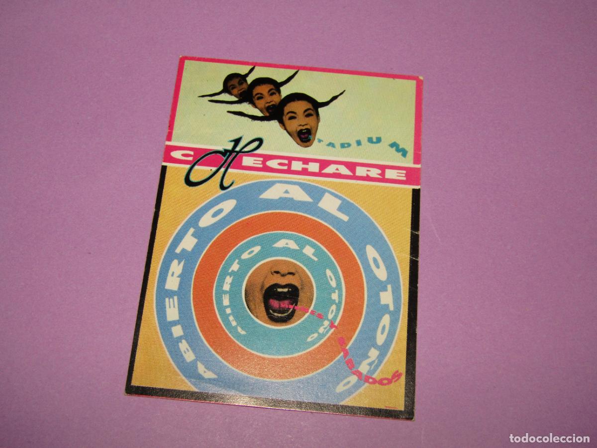 Etiquetas antiguas: Antigua Invitaci&oacute;n FLYER de la Discoteca Pub CHECHARE STADIUM de ELCHE - A&ntilde;o 1990s.