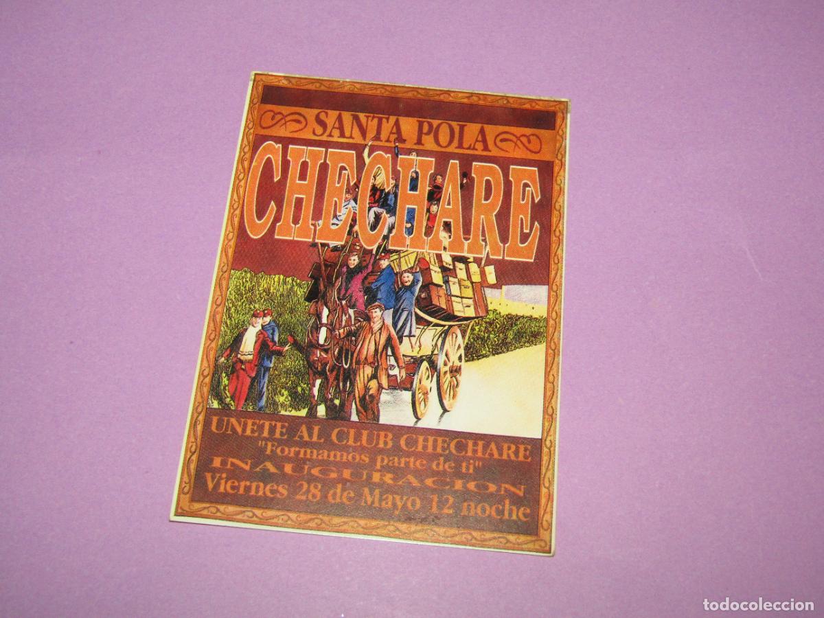 Etiquetas antiguas: Antigua Invitaci&oacute;n FLYER de la Discoteca Pub CHECHARE STADIUM de ELCHE - A&ntilde;o 1990s.
