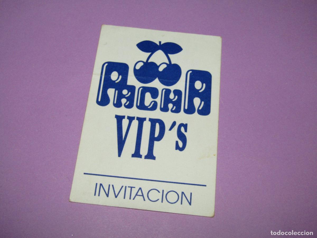 Etiquetas antiguas: Antigua Invitaci&oacute;n FLYER de la Discoteca PACHA de TORREVIEJA - A&ntilde;o 1990s.