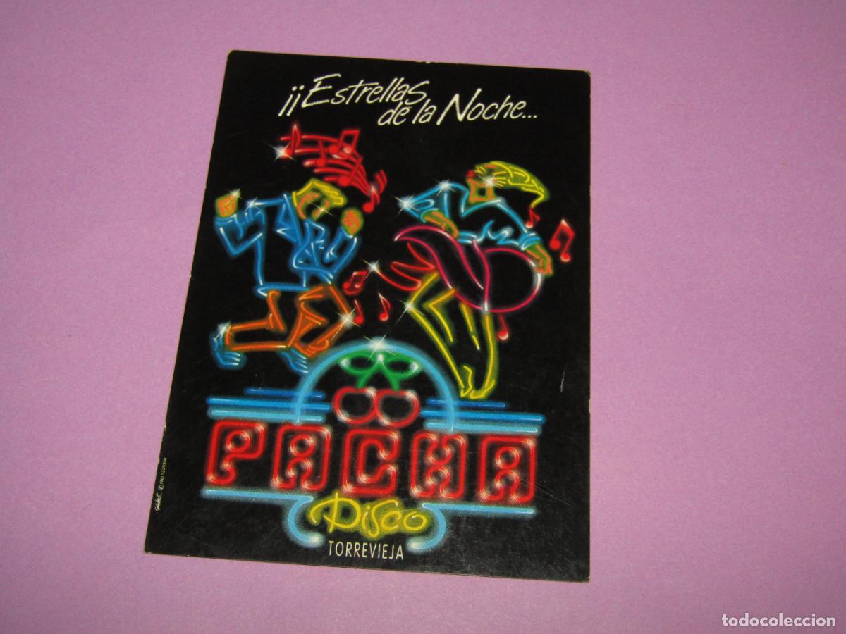 Etiquetas antiguas: Antigua Invitaci&oacute;n FLYER de la Discoteca PACHA de TORREVIEJA - A&ntilde;o 1990s.