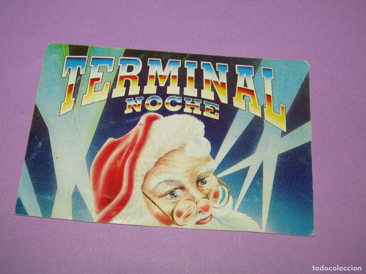 Etiquetas antiguas: Antigua Invitaci&oacute;n FLYER Entrada de la Discoteca TERMINAL Elche - A&ntilde;o 1990s.