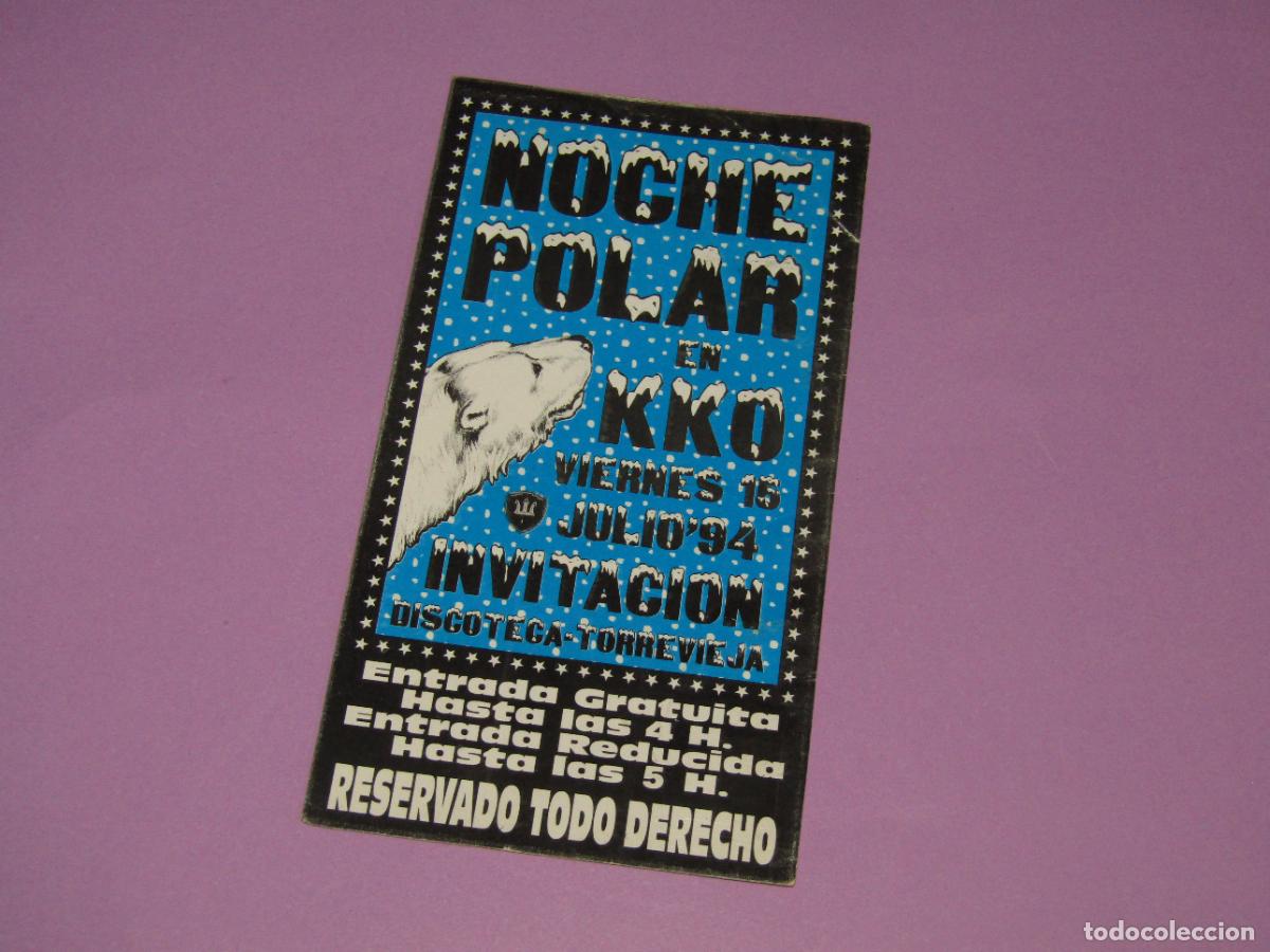 Etiquetas antiguas: Antigua Invitaci&oacute;n FLYER Entrada de la Discoteca KKO Torrevieja - A&ntilde;o 1994