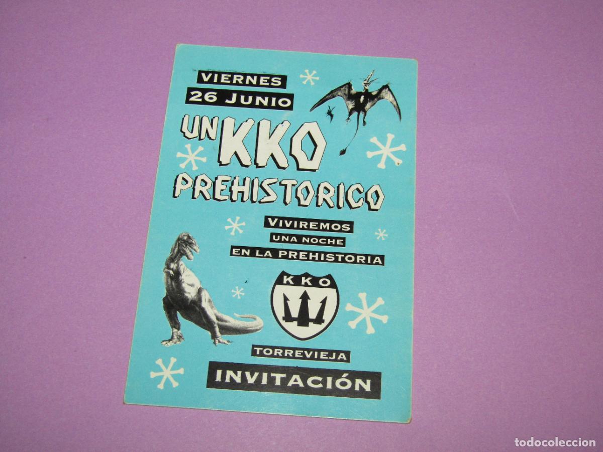 Etiquetas antiguas: Antigua Invitaci&oacute;n FLYER Entrada de la Discoteca KKO Torrevieja - A&ntilde;o 1990s,