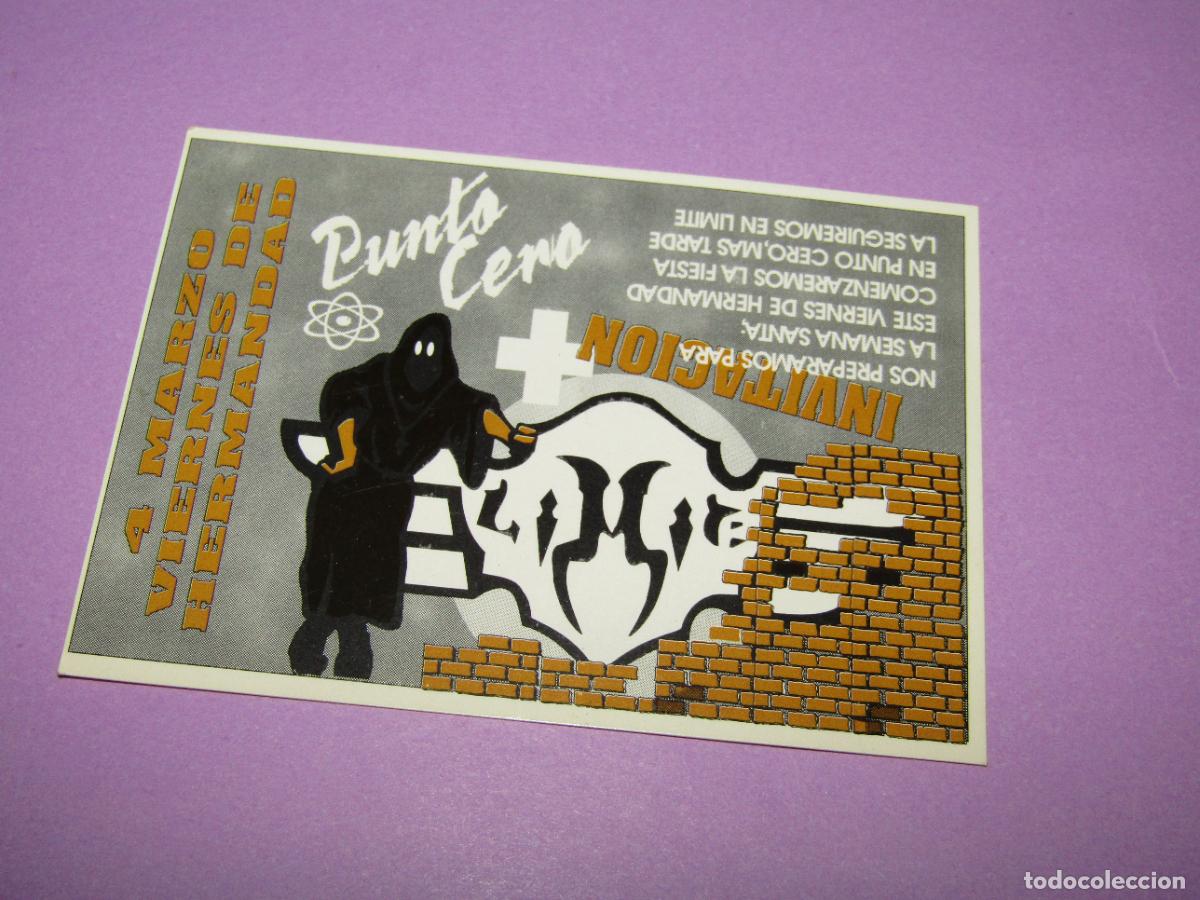 Etiquetas antiguas: Antigua Invitaci&oacute;n FLYER Entrada de la Discoteca LIMITE de SANTOMERA - A&ntilde;o 1990s.