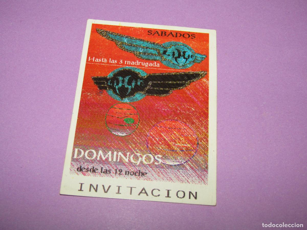 Etiquetas antiguas: Antigua Invitaci&oacute;n FLYER Entrada de la Discoteca LIMITE de SANTOMERA - A&ntilde;o 1990s.