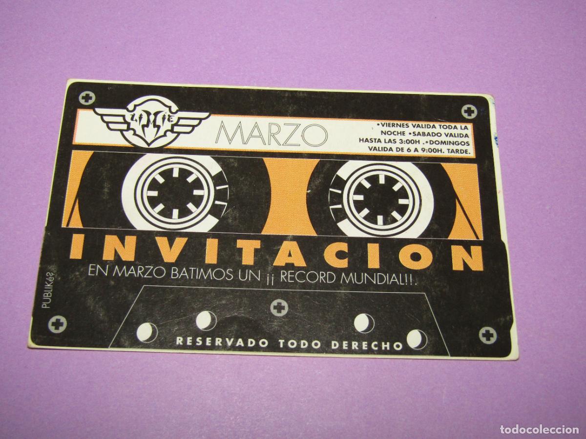 Etiquetas antiguas: Antigua Invitaci&oacute;n FLYER Entrada de la Discoteca LIMITE de SANTOMERA - A&ntilde;o 1990s.