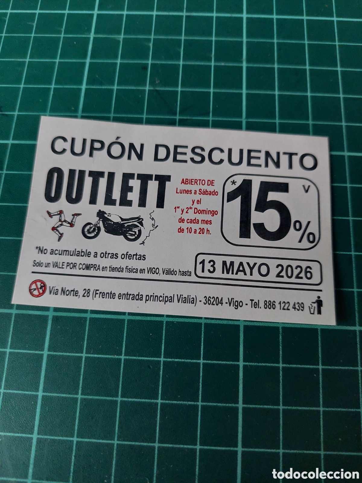 Etiquetas antiguas: ETIQUETA CUPON DESCUENTO VIGO OULETT