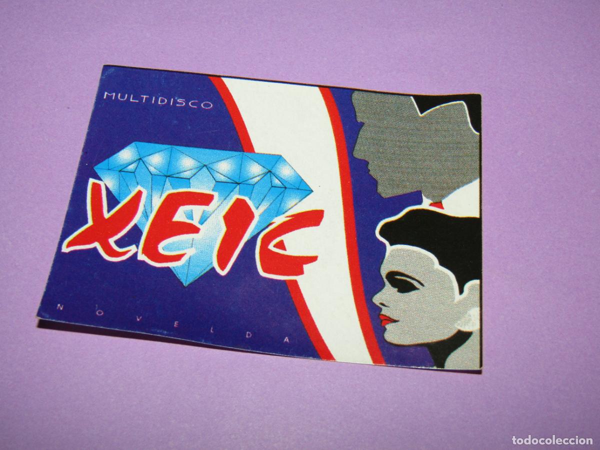 Etiquetas antiguas: Antigua Invitaci&oacute;n FLYER Entrada de la Discoteca XEIC de NOVELDA - A&ntilde;o 1994
