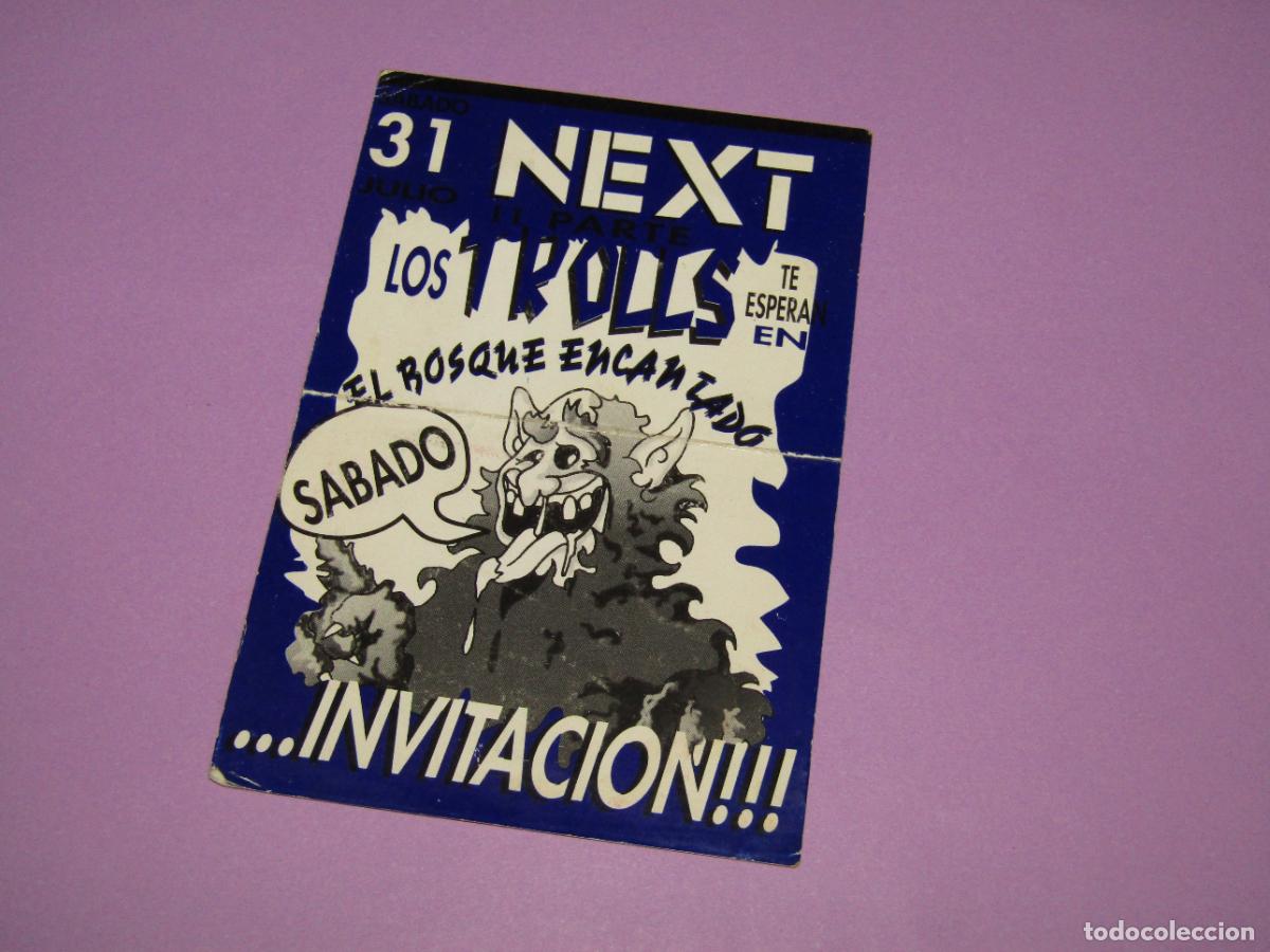 Etiquetas antiguas: Antigua Invitaci&oacute;n FLYER Entrada de la Discoteca SAN PEDRO DEL PINATAR - A&ntilde;o 1990s.