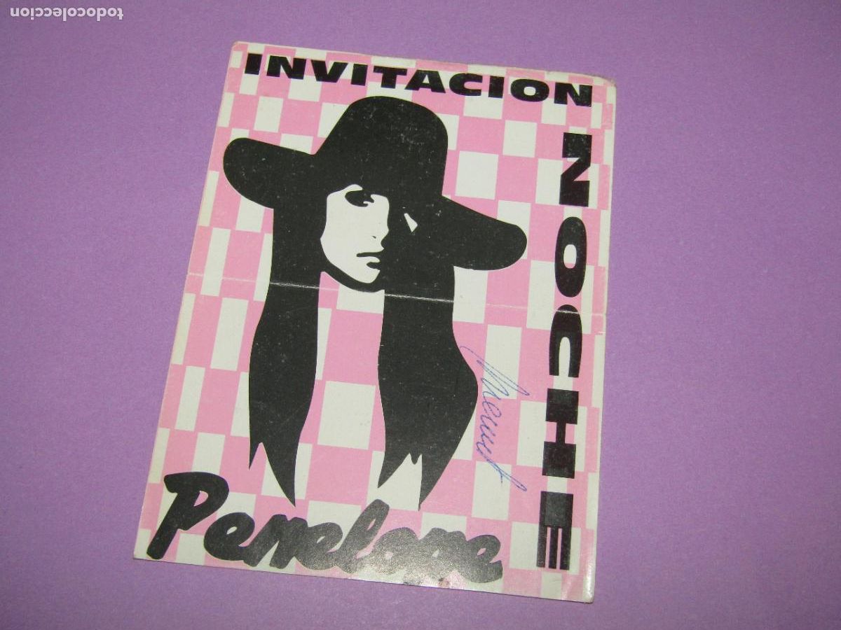 Etiquetas antiguas: Antigua Invitaci&oacute;n FLYER Entrada de la Discoteca PENELOPE STADIUM de ELCHE- A&ntilde;o 1990s.