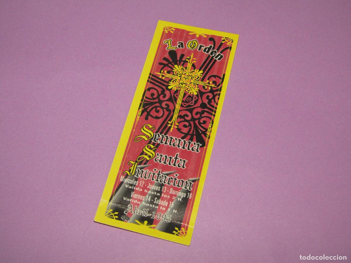 Etiquetas antiguas: Antigua Invitaci&oacute;n FLYER Entrada de la Discoteca LA ORDEN de ELCHE - A&ntilde;o 1995