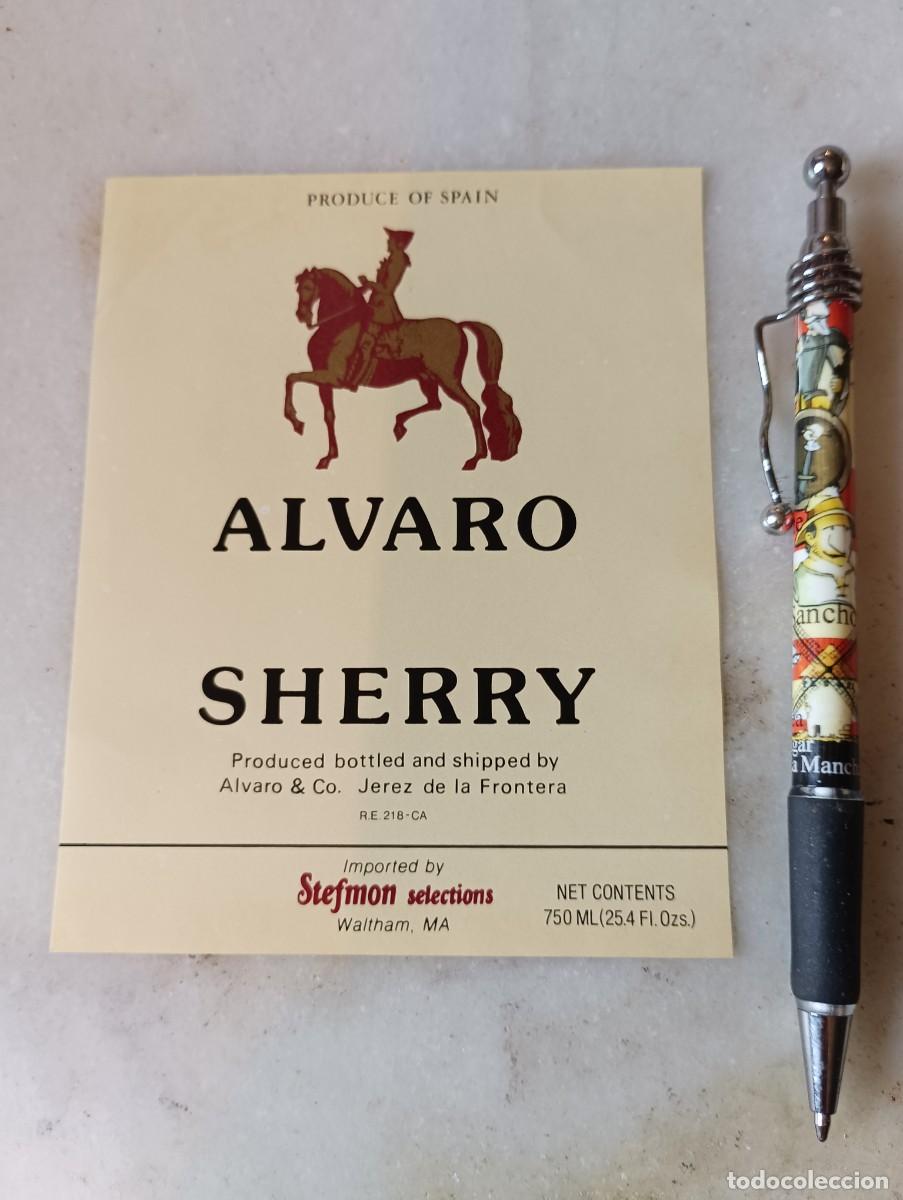 &Eacute;tiquettes anciennes: Etiqueta jerez alvaro caballo