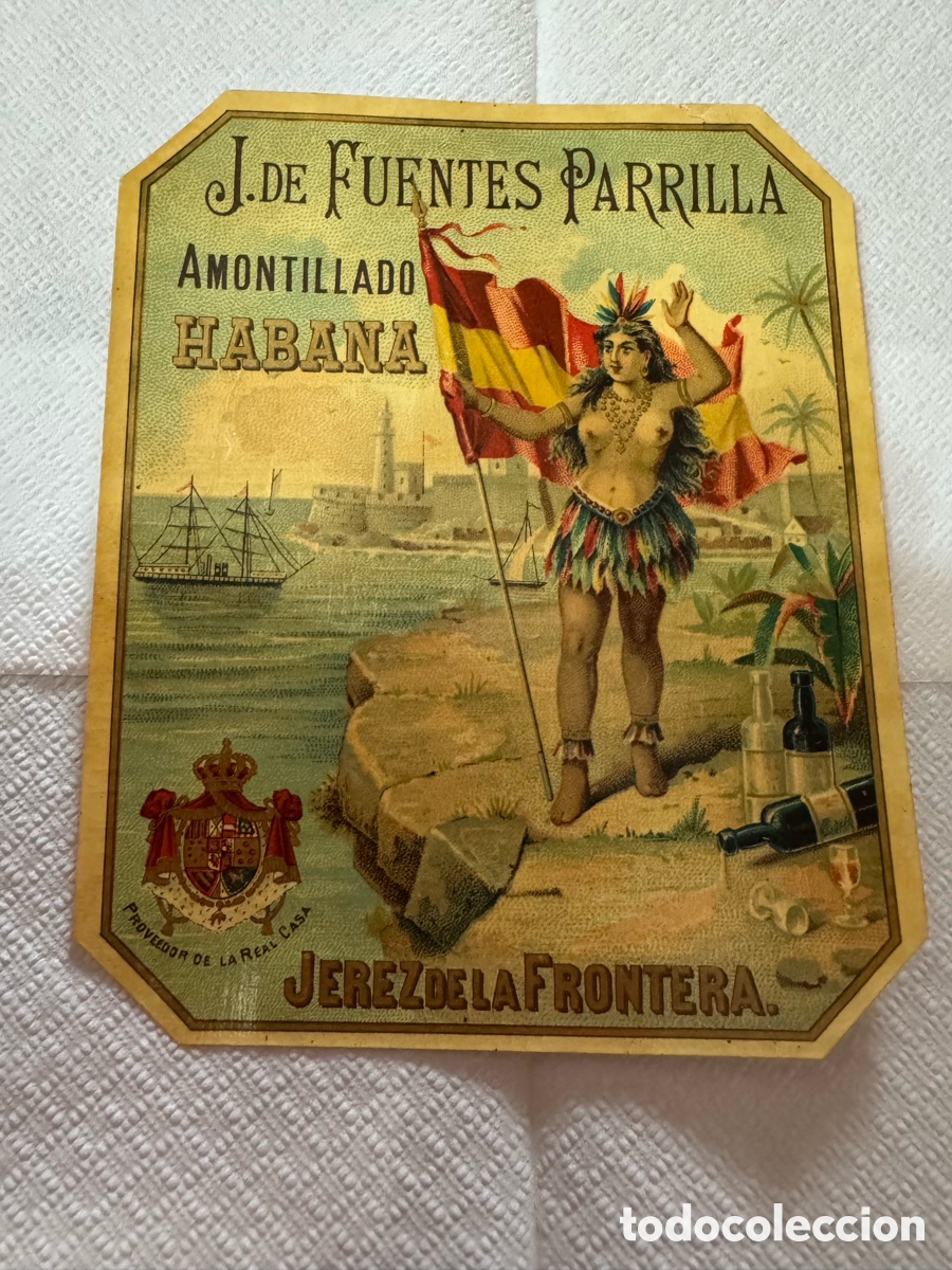 Etiquetas antiguas: Etiqueta de vinos de Jerez