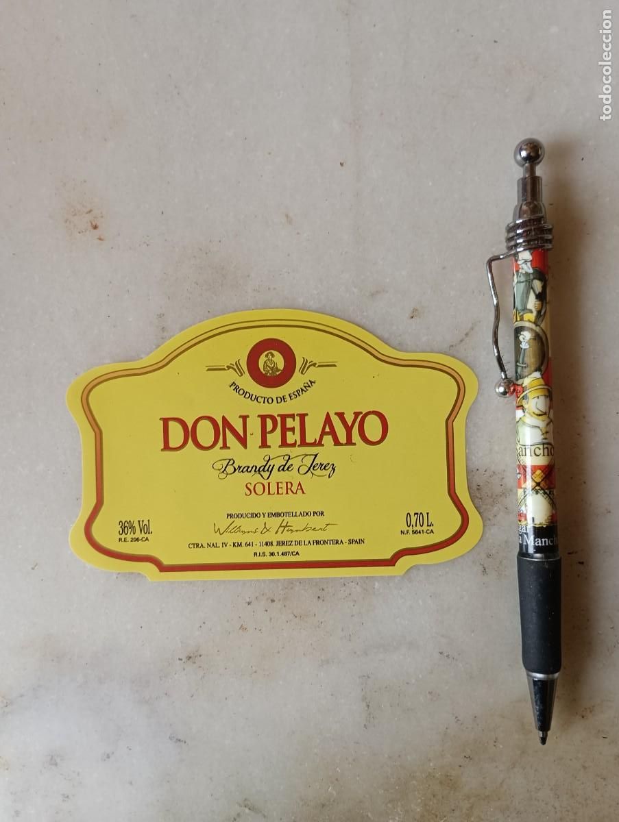 Etiquetas antiguas: Etiqueta brandy jerez williams humbert