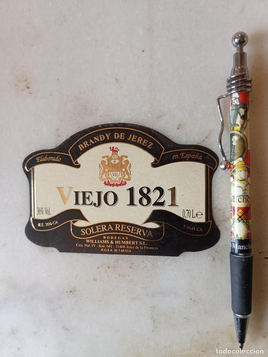 Etiquetas antiguas: Etiqueta brandy jerez williams humbert