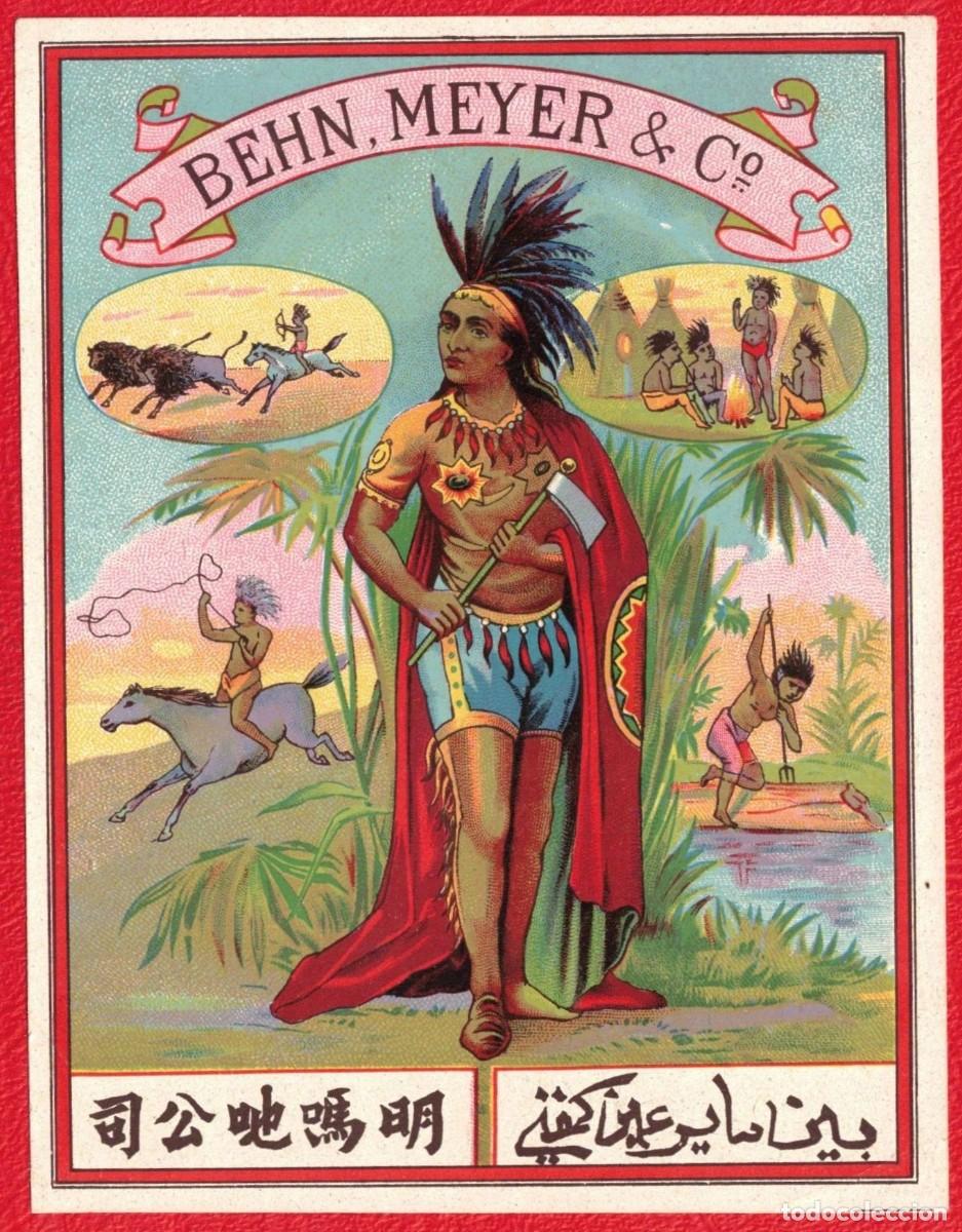 Etiquetas antiguas: Behn, Meyer & Co - Antigua etiqueta original