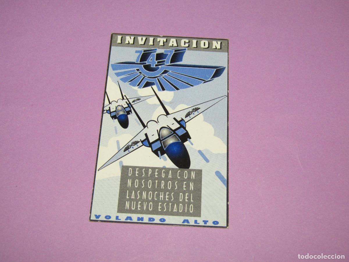 Etiquetas antiguas: Antigua Invitaci&oacute;n FLYER Entrada de la Discoteca 747 - A&ntilde;o 1990s.