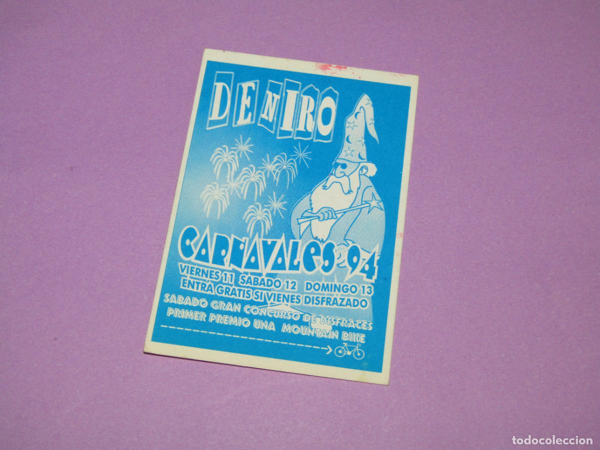 Etiquetas antiguas: Antigua Invitaci&oacute;n FLYER Entrada de la Discoteca DE NIRO de ELCHE - A&ntilde;o 1994